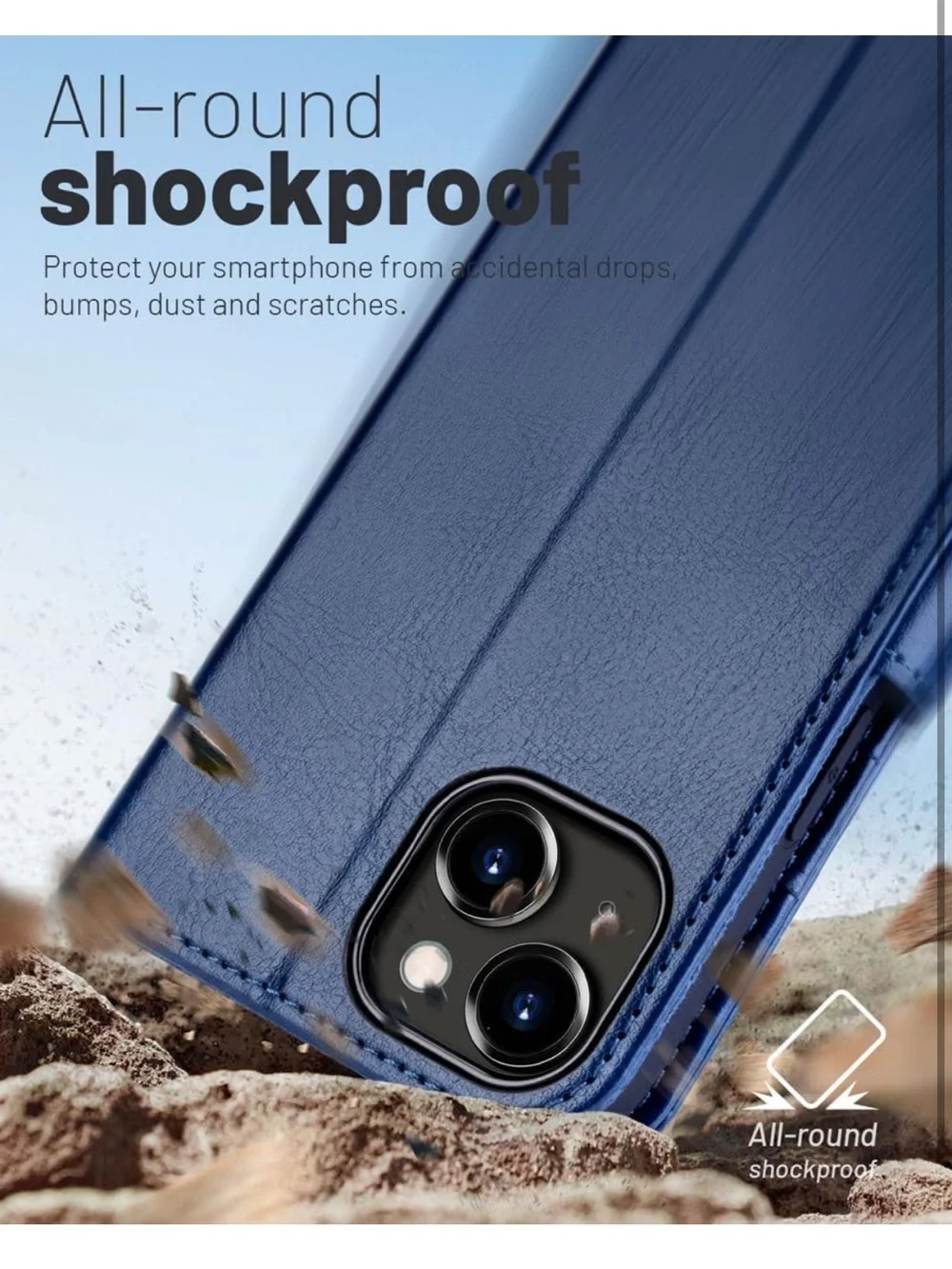 Compatible With IPhone 15 Wallet Case, PU Leather Flip Folio Case 2237/lb-1
